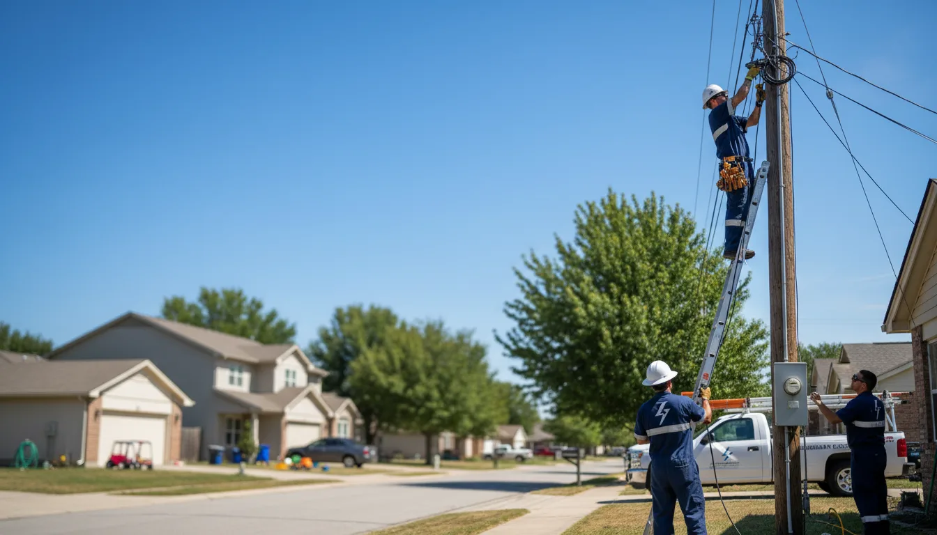Residential electrician providing installation services in Oakville, CA